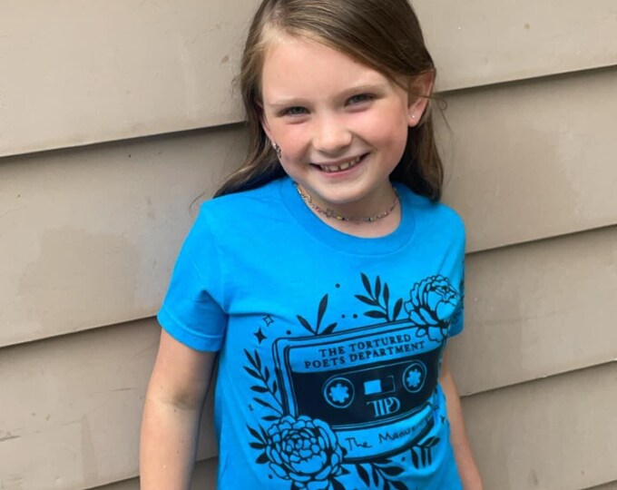 Tortured Poets Department Shirt: Floral Cassette Graphic Tee