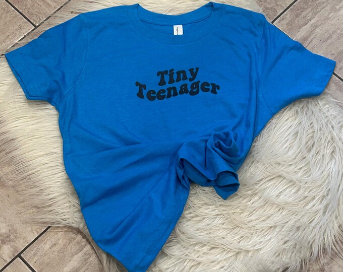 Tiny Teenager Graphic T-Shirt: Girl's Crew Neck Tee