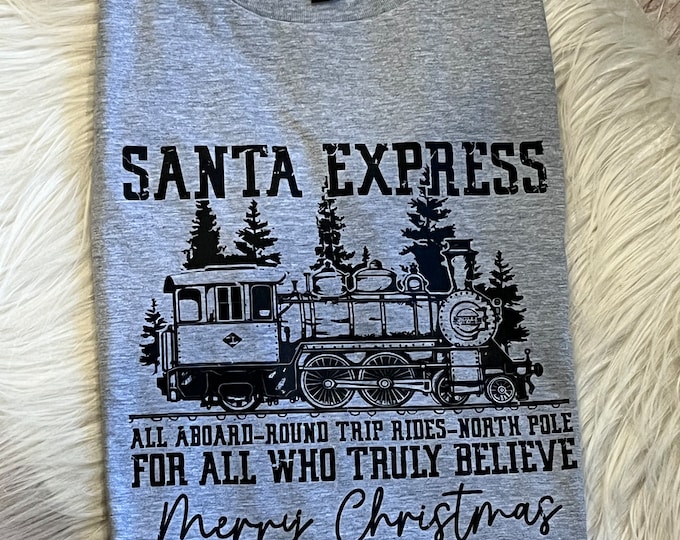 Santa Express Christmas Shirt: Train Graphic Tee