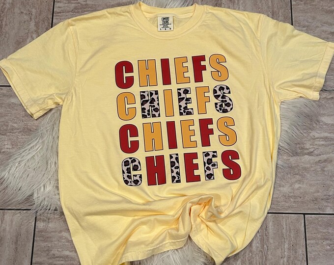 Chiefs Football Shirt: Comfort Colors Super Bowl T-Shirt