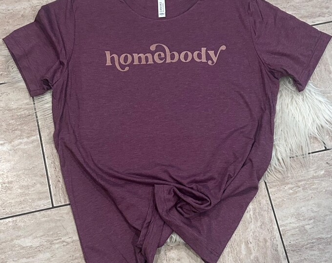 Homebody Shirt: Oversized Cotton Introvert Tee - Weekend Comfort