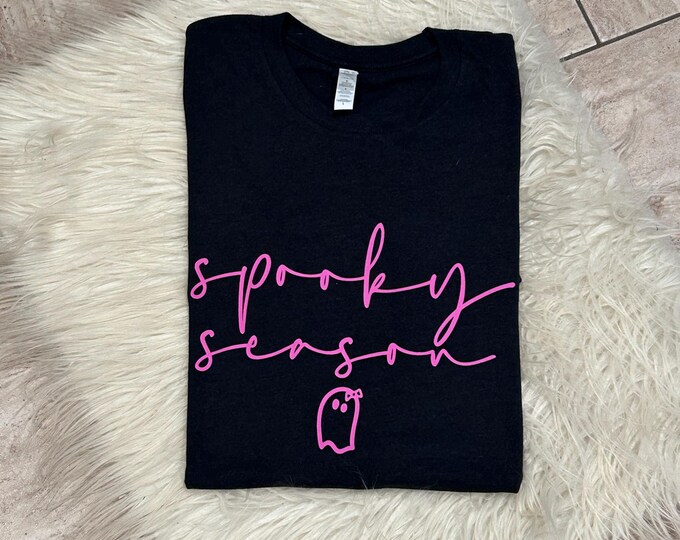 Spooky Season Shirt: Halloween Ghost, Soft Cotton Blend