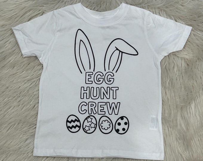 Kids Easter Shirt: Egg Hunt Crew T-Shirt