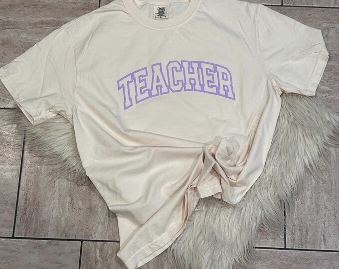 Teacher Shirt, Purple Puff Teacher, Purple Puff Shirt, Graphic Shirt