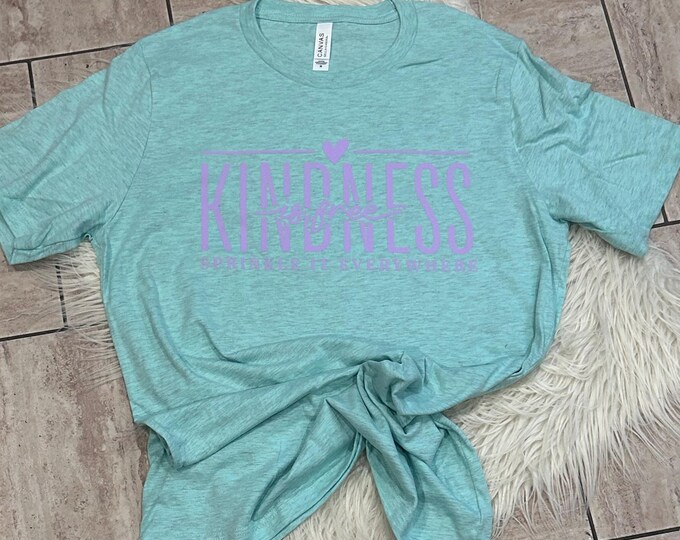 Kindness is Free Cotton T-Shirt: Inspirational Be Kind Shirt