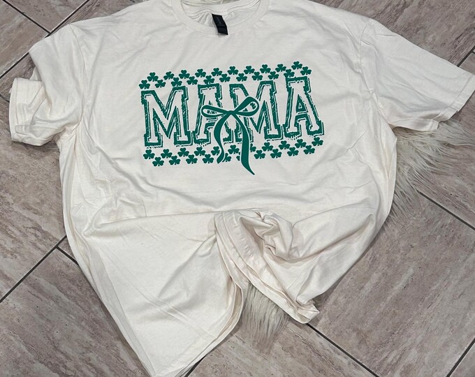 Mama St Patrick's Day Shirt: Lucky Bow Tee