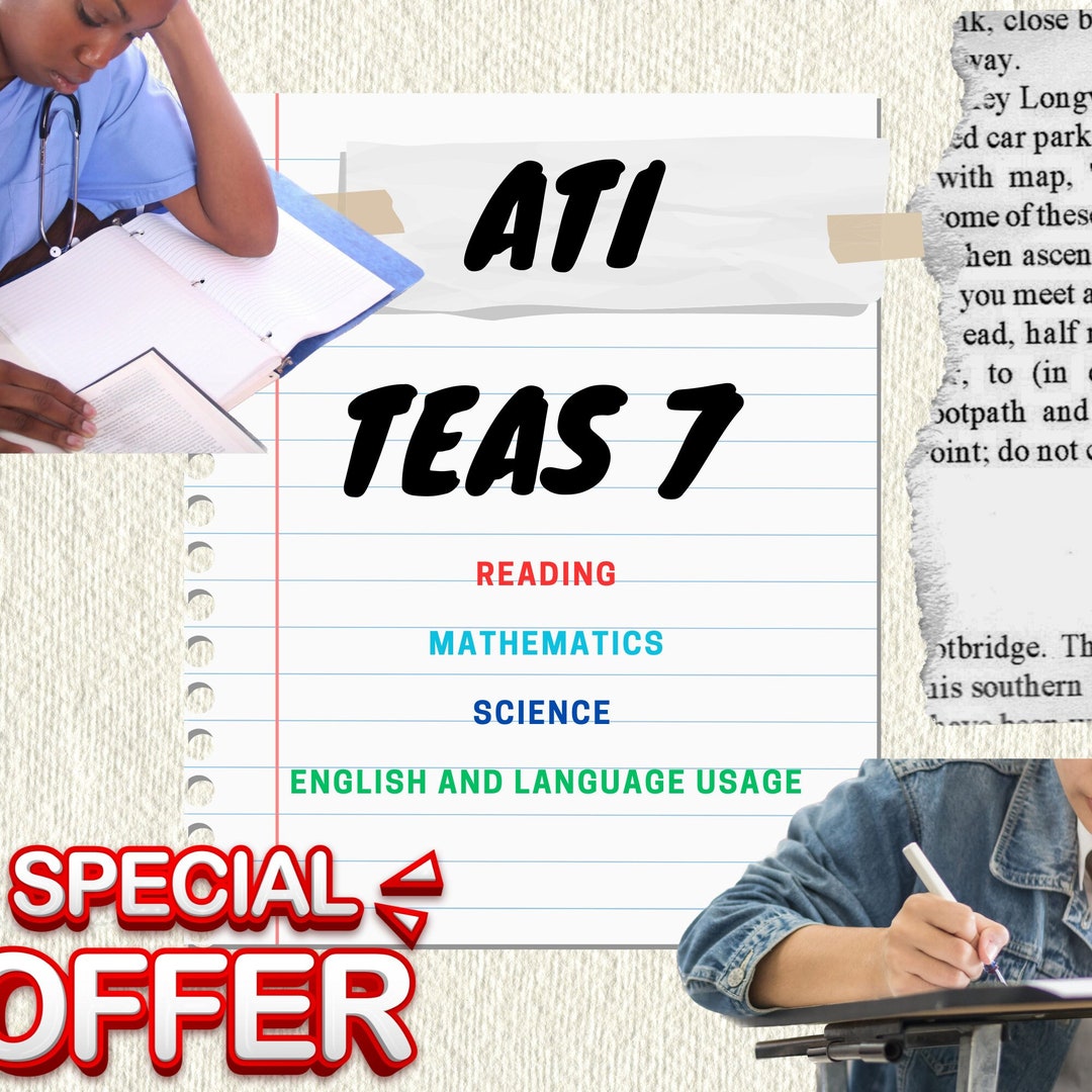 ATI TEAS 7 Exam Study Guide Questions and Answers Sets Reading ...