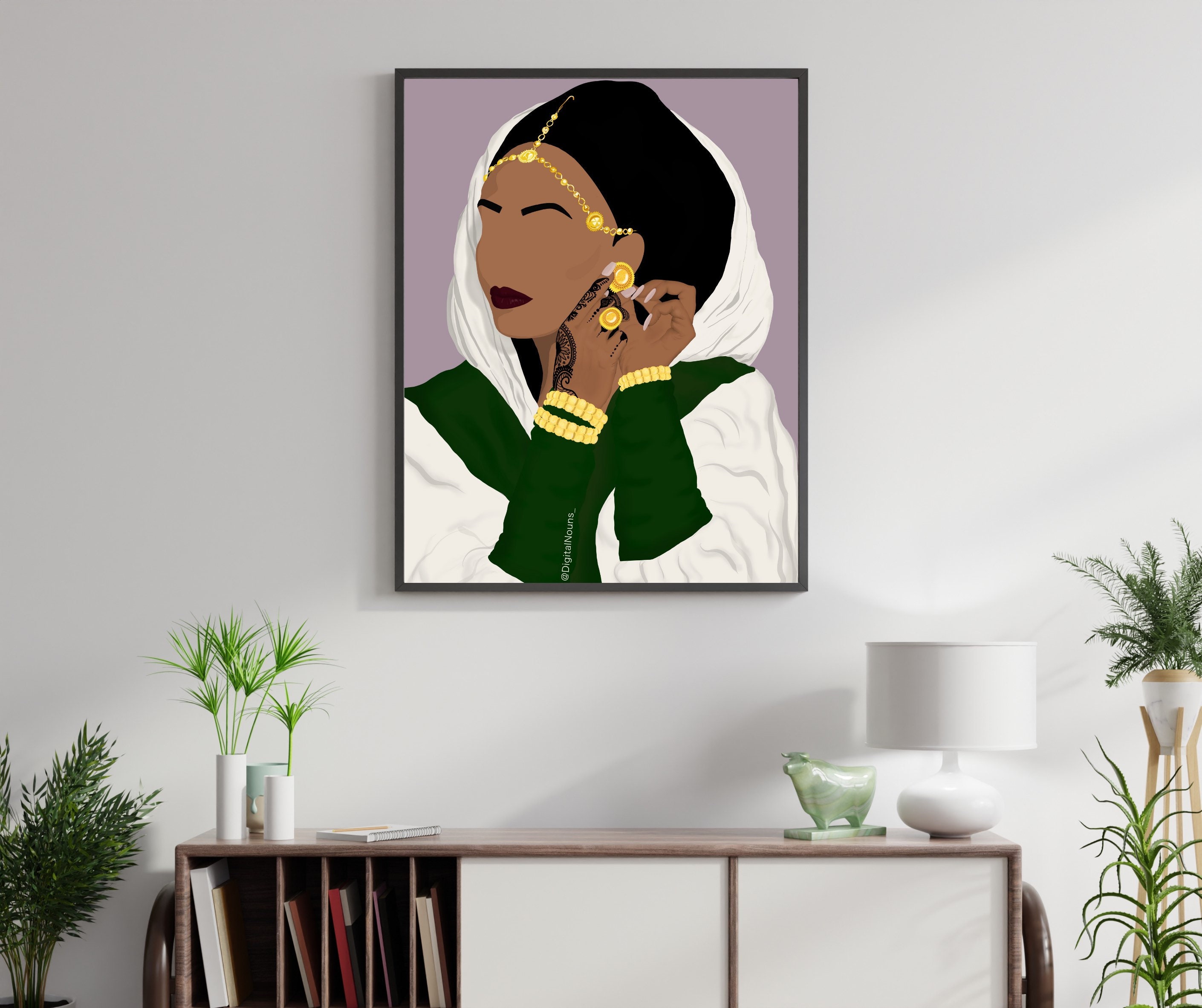 Lady in Gold, Habesha Werki, Eritrean Bride, African Woman - Etsy