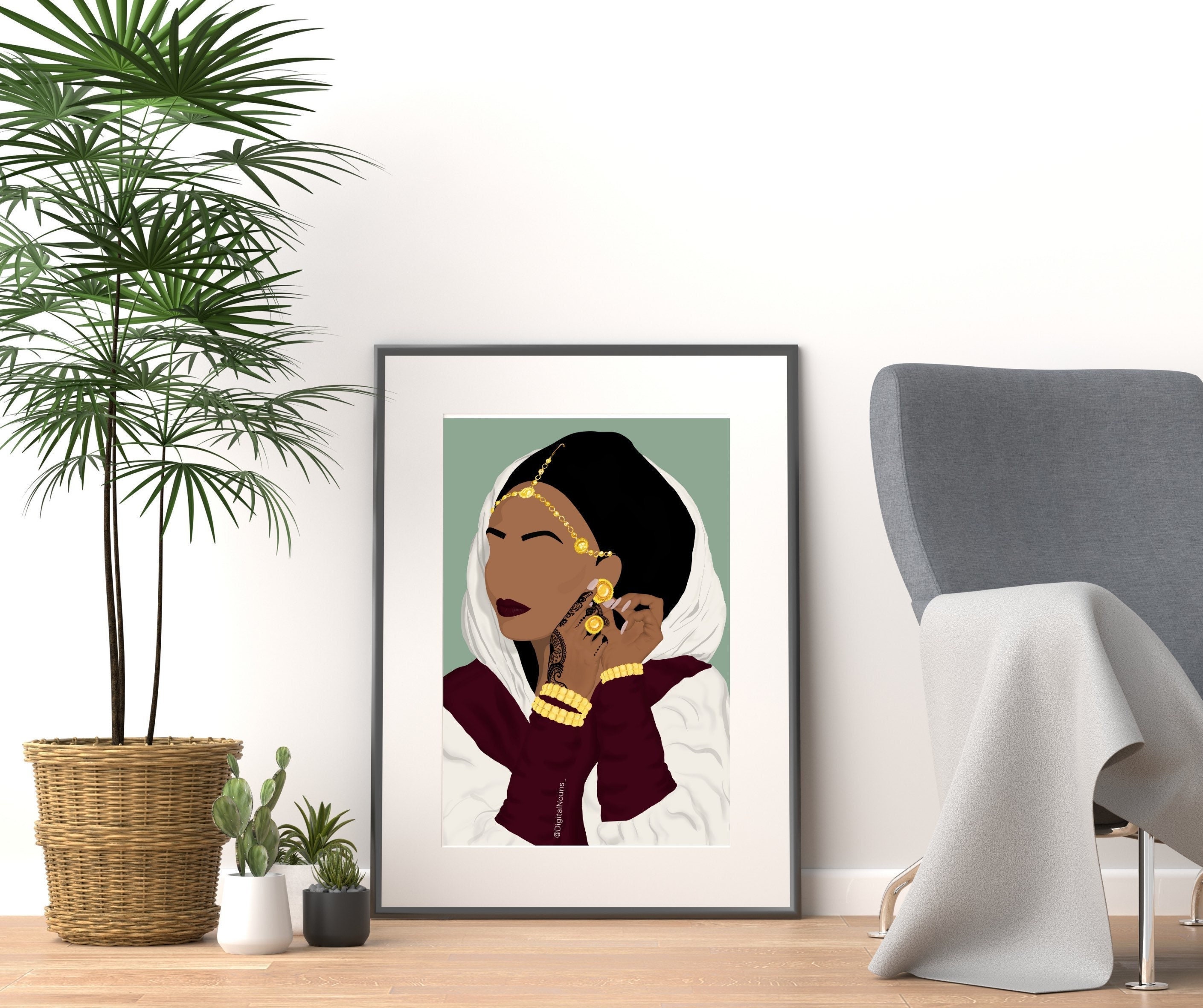 Lady in Gold, Habesha Werki, Eritrean Bride, African Woman - Etsy