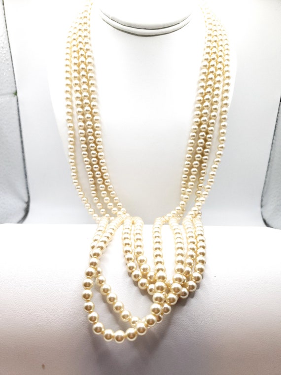 Extra Long Faux Pearl Necklaces