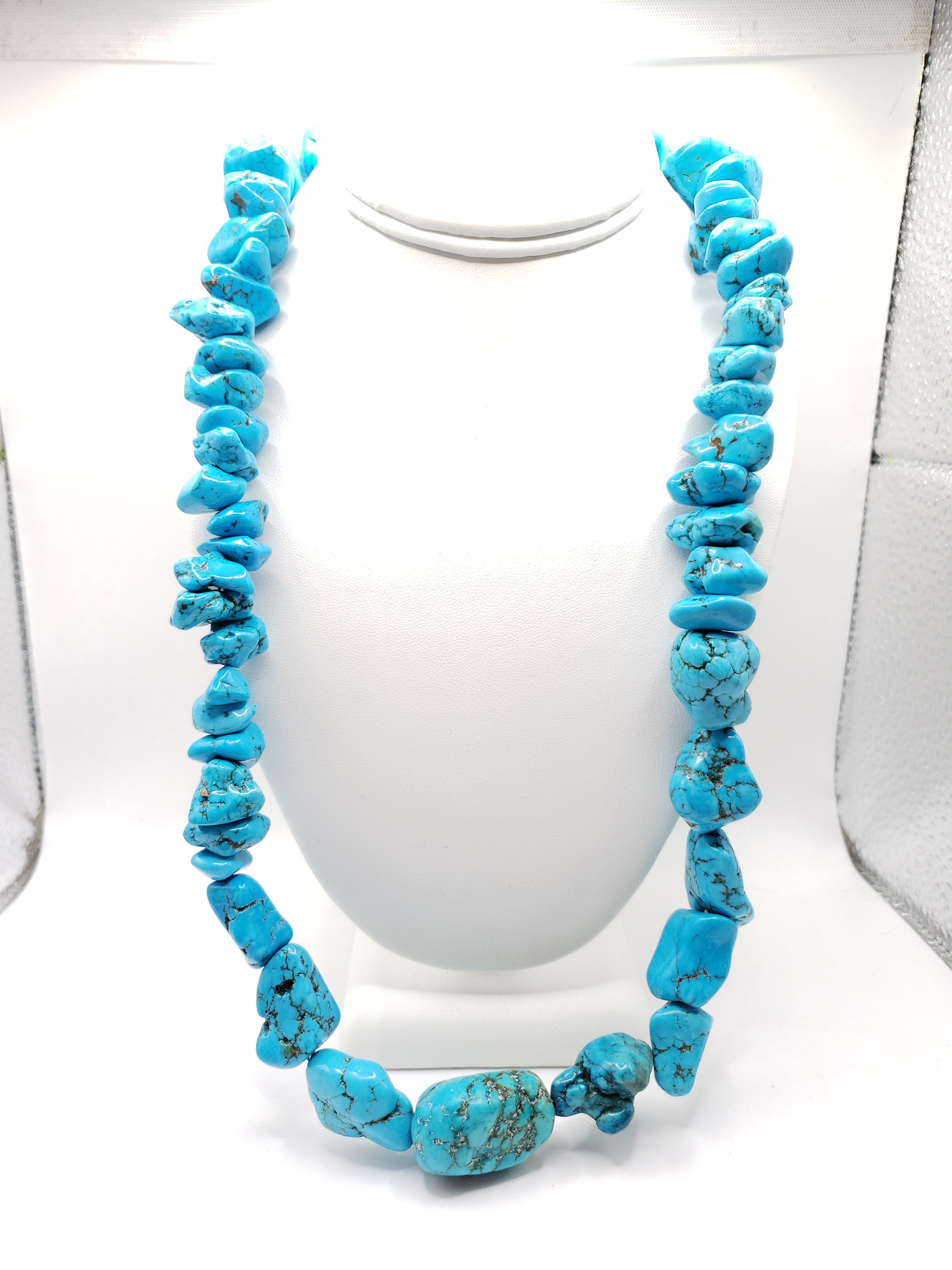 Chunky turquoise necklace online