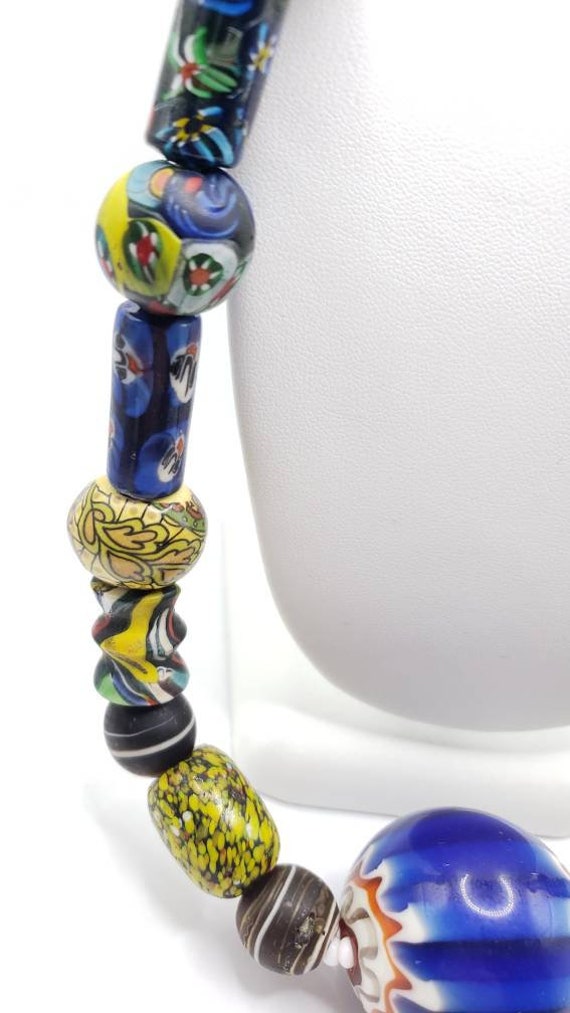 Tablet Trade Bead Necklace - Solid