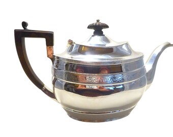 Sterling Silver Teapot, Glasgow, 1905, Aird & Thomson, Edward VII Silver Teapot