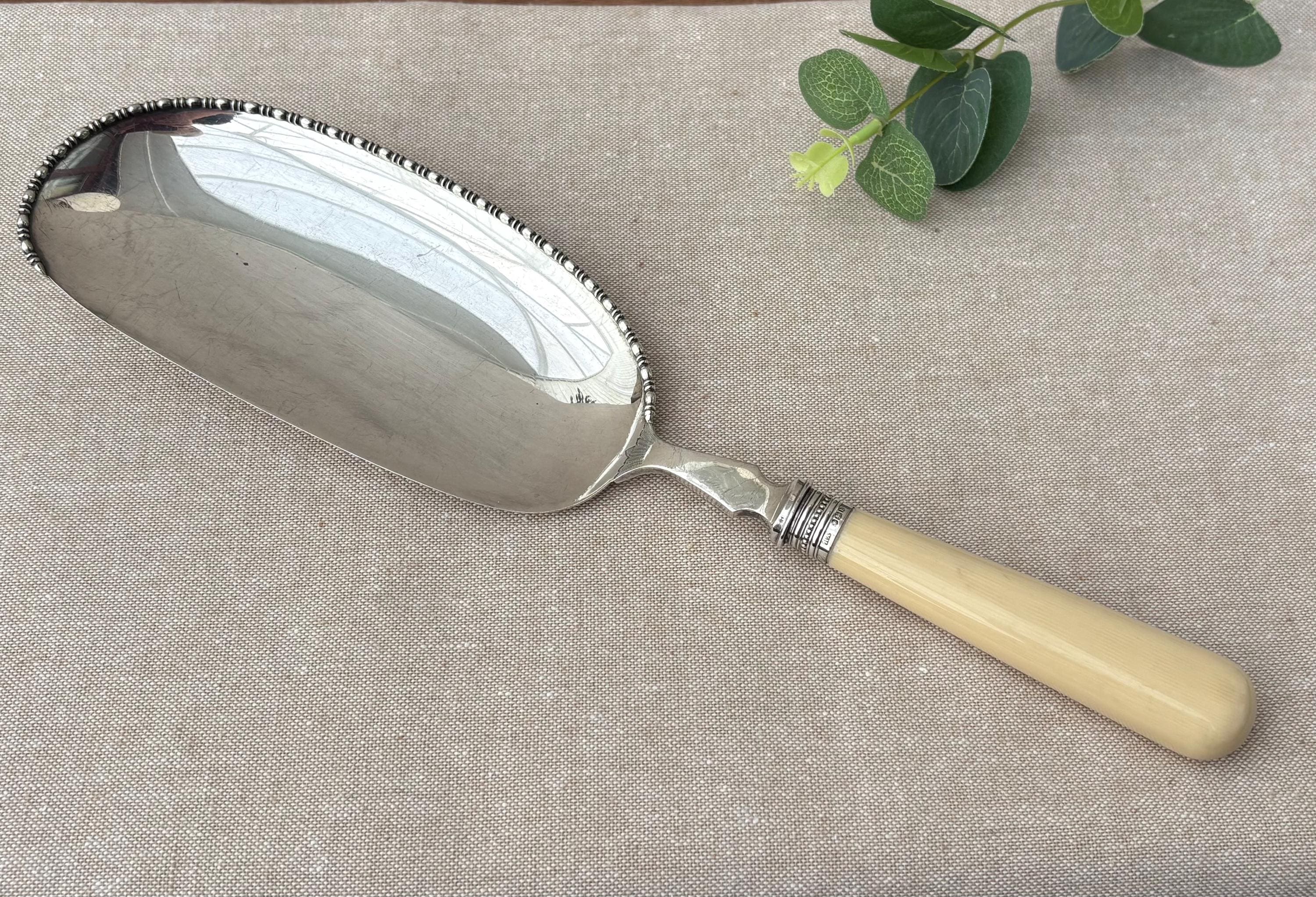 【仏蘭西】 クラムスクープ / クラムクリーナー【シルバープレート】31cm Antique Silver Crumb Scoop - Etsy