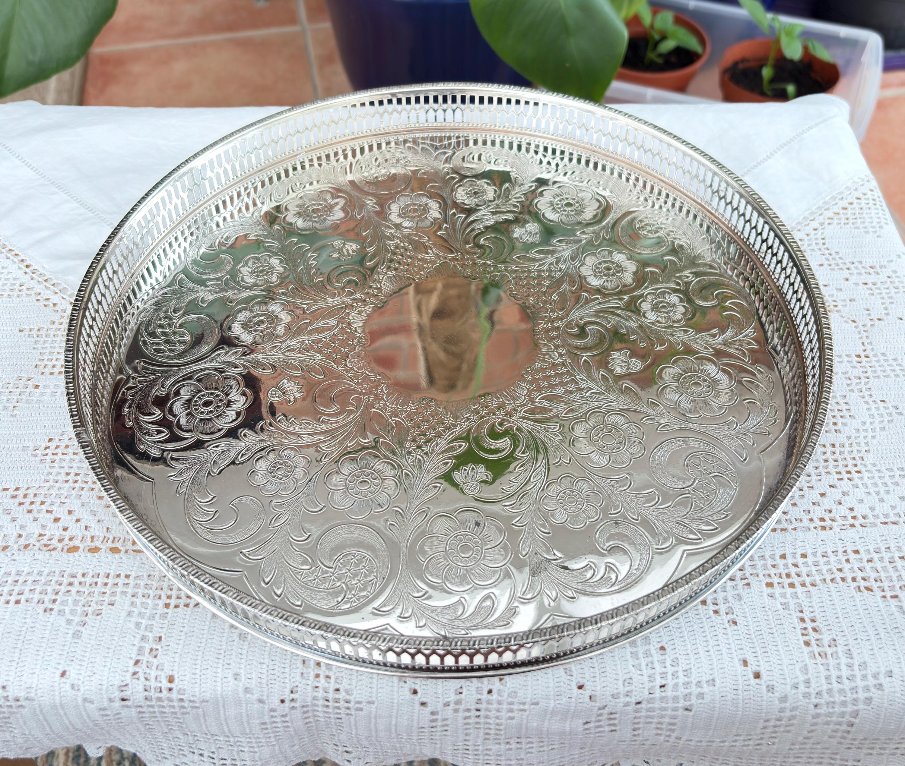 Viners silver tray - Etsy 日本