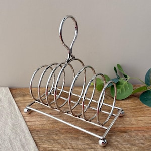 Antique Silver Plated Toast Rack Napkin Rack, Graduated Hoop Design
