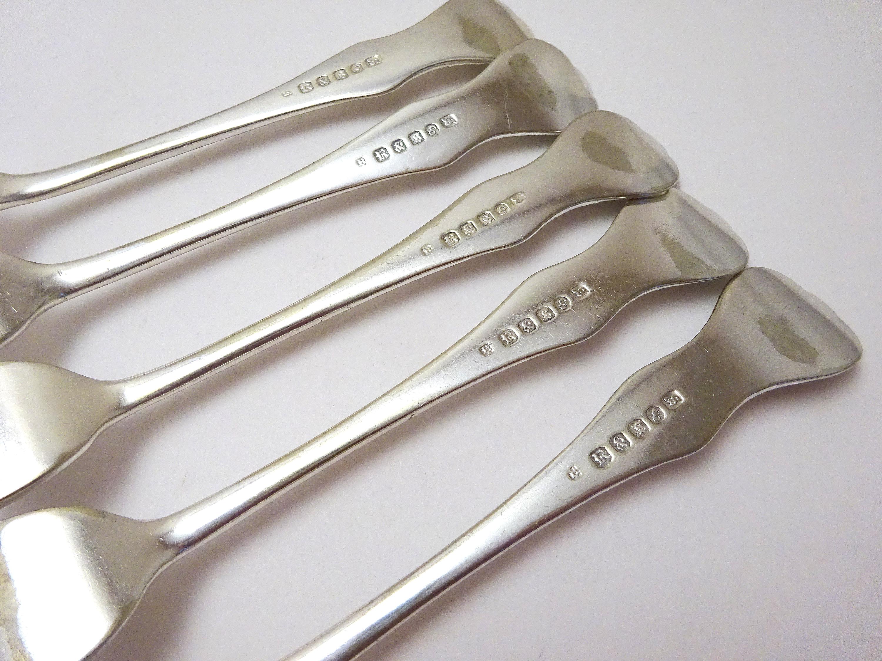 【Martin, Hall & Co】クイーンズパターン グレービーレードル アンティークシルバーメッキデザートフォーク - クイーンズパターン