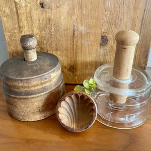 Antique Wooden Butter Mold with Gorgeous Patina