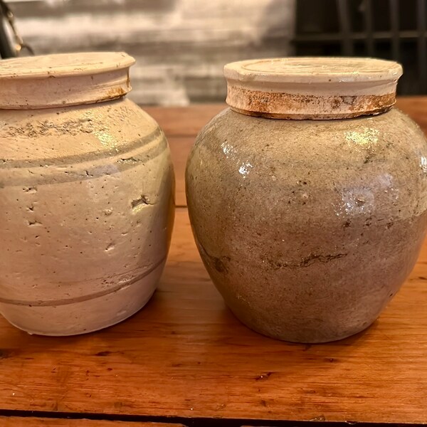 Antique Stoneware Ginger Jar Etsy