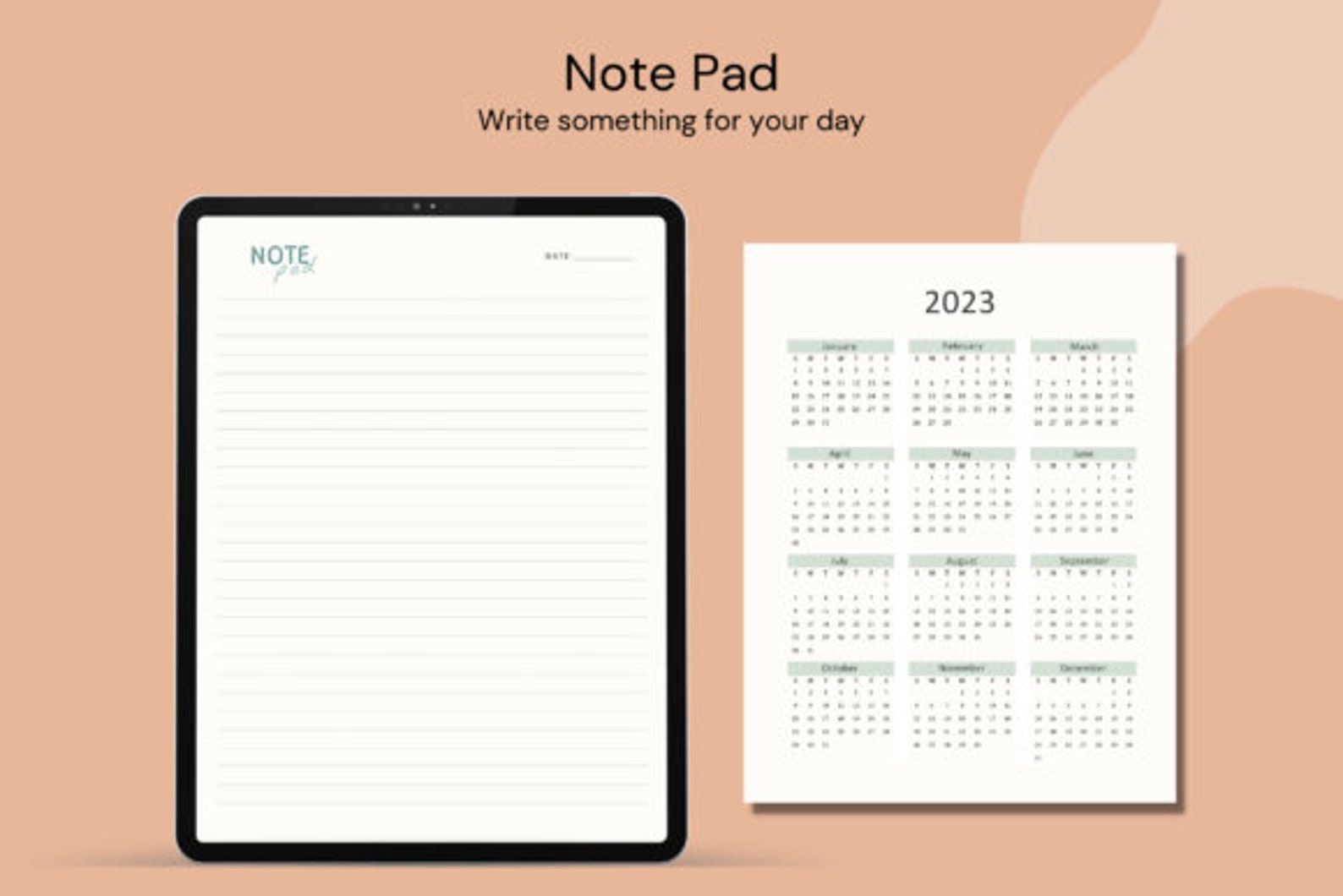 Undated Goodnotes Planner Monthly Digital Planner Goodnotes Etsy