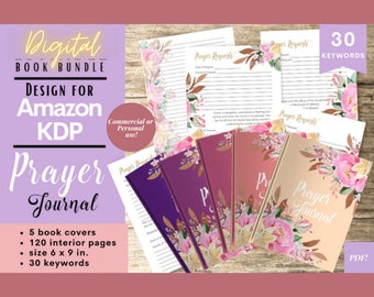KDP Ready Digital PDF Printable Prayer Planner, Digital Prayer Journal, GoodNotes Prayer Journal,Prayer Notes