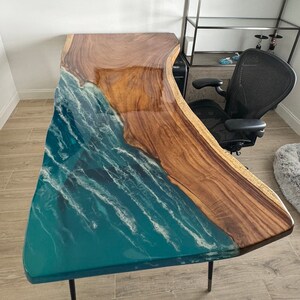 Ocean Theme Tables ~ Live Edge ~ River Table ~epoxy Resin - Etsy