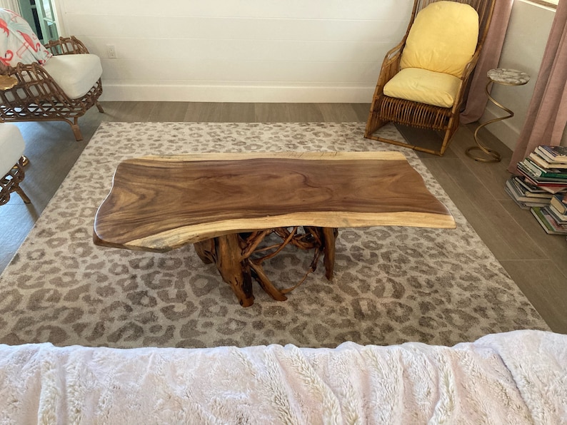 Custom Live Edge Coffee Table Exotic Hardwoods All Etsy