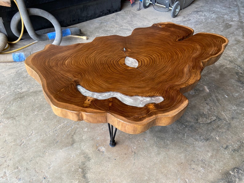 Custom Live Edge Coffee Table Exotic Hardwoods All Etsy