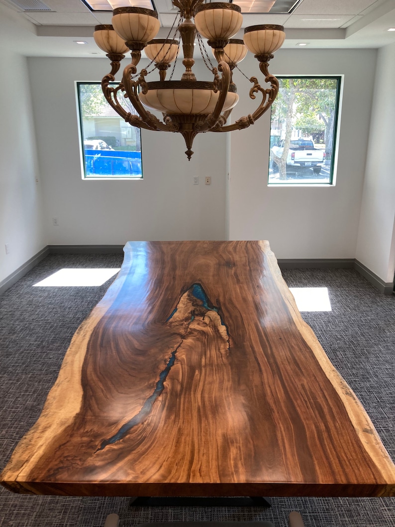 Solid Dining Table Kiln Dried Live Edge Hardwoods Custom Etsy