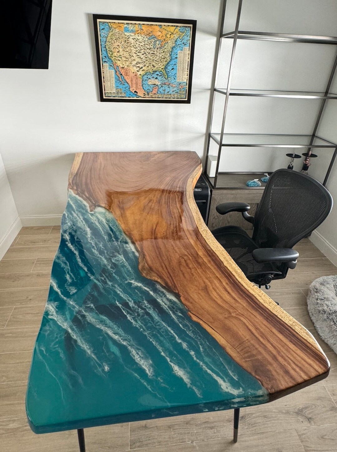 Ocean Theme Tables ~ Live Edge ~ River Table ~epoxy Resin - Etsy