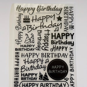 Happy Birthday Embossing Folders for DIY Scrapbooking Paper Craft/Card Making Decoration Supplies