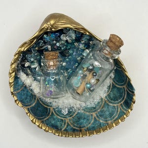 Mermaid Themed Shell and Bottle Set