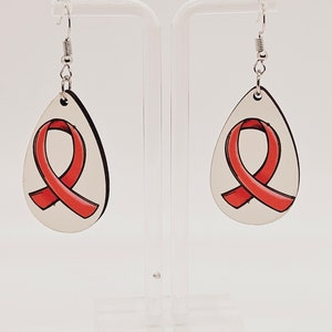 Boucles d'oreilles en ruban, boucles d'oreilles de sensibilisation au cancer du sein