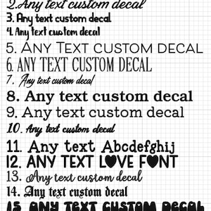 Texto personalizado, adesivo para passar a ferro, transferência térmica, qualquer texto, qualquer citação, vários tamanhos, várias fontes, várias cores, fontes do Dia dos Namorados