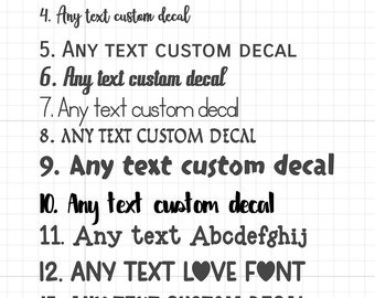 Personalized text iron on sticker, heat transfer , any text, any quote various sizes, various fonts, various colours valentine's Day fonts