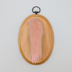 Furry Pink Monster Arm Wall Art - Original Art!