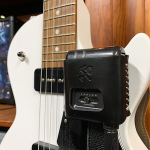 Custom Leather Strap Pouch for Line 6 Relay G30 TBP06 Guitar Transmitter – Handmade Holster for Guitar Strap – Fits Levy’s & Other Straps