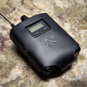 Leren riemhoes voor Shure P3RA draadloze IEM bodypack-ontvanger voor PSM 300 / PSM300 Twinpack Pro / P3TRA215CL