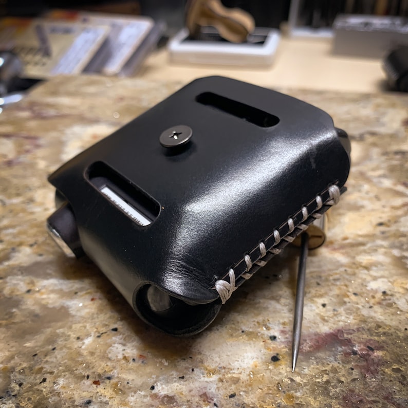 Strap Pouch Line 6 Relay G30 Guitar Transmitter TBP06, Custom Leather