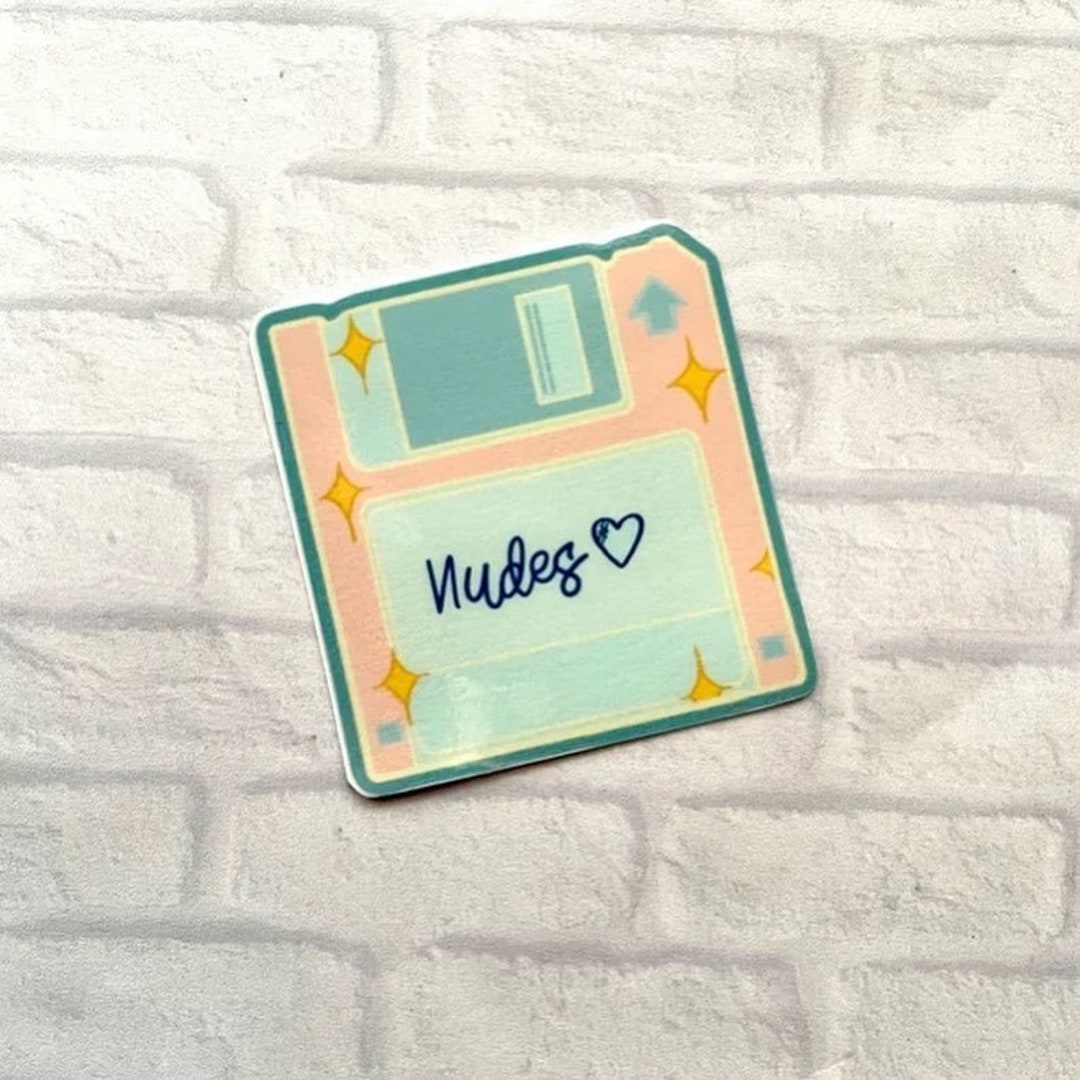 Nudes Floppy Disk Waterproof Sticker Mature Sticker Laptop Etsy