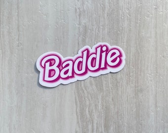 Baddie Pink Barb Style - Waterproof Sticker - Laptop Sticker - Planner Sticker - Waterbottle Sticker - Waterbottle Decal - Tumbler Sticker