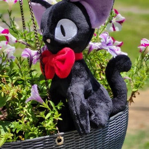 Semic Jiji Plush Purse - 12 Cm Kiki's Delivery Service Cat Coin Purse, Officially Licensed - View #4