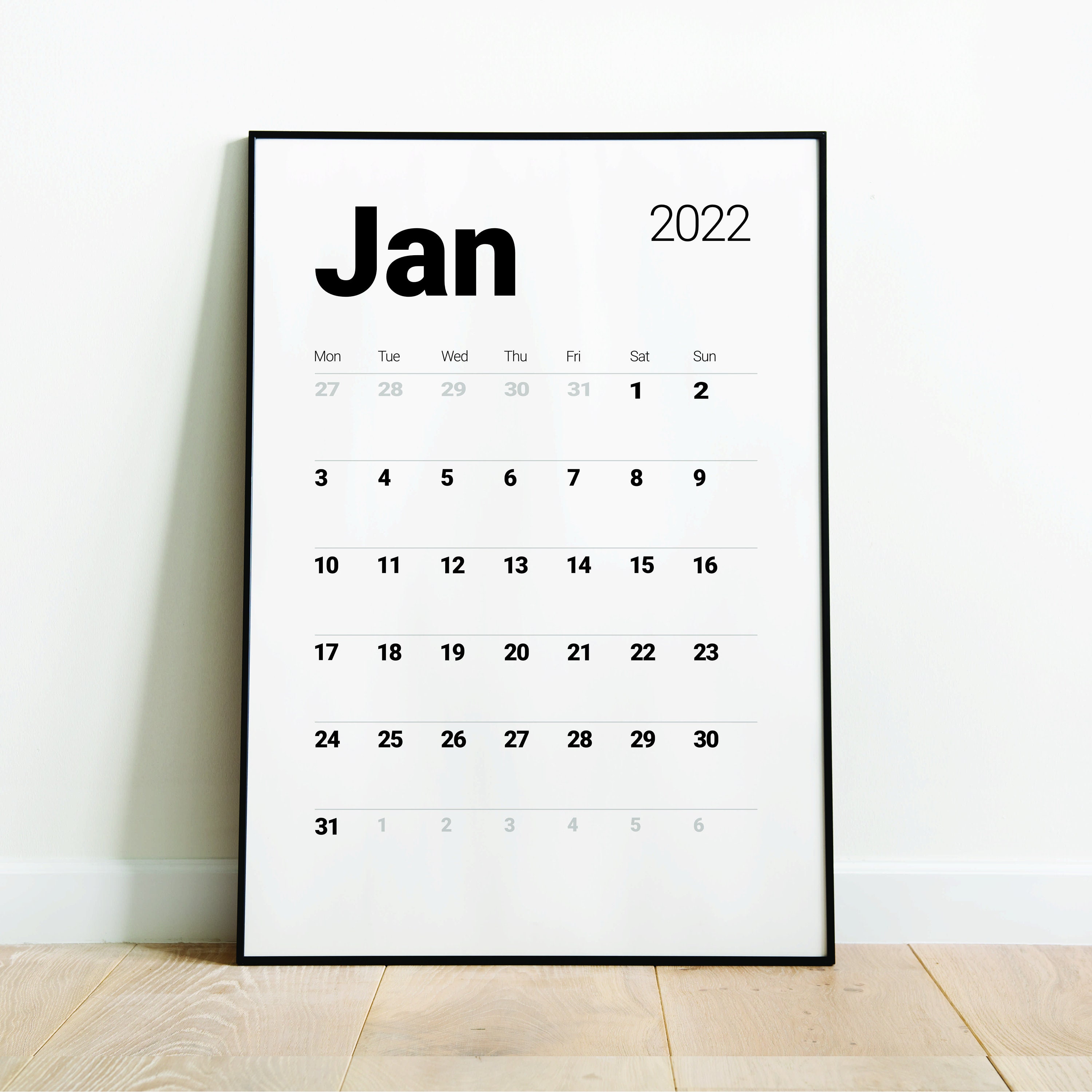 Prints Art Collectibles Printable Monthly Wall Calendar PDF Digital Prints Art Collectibles Printable Monthly Wall Calendar PDF Digital