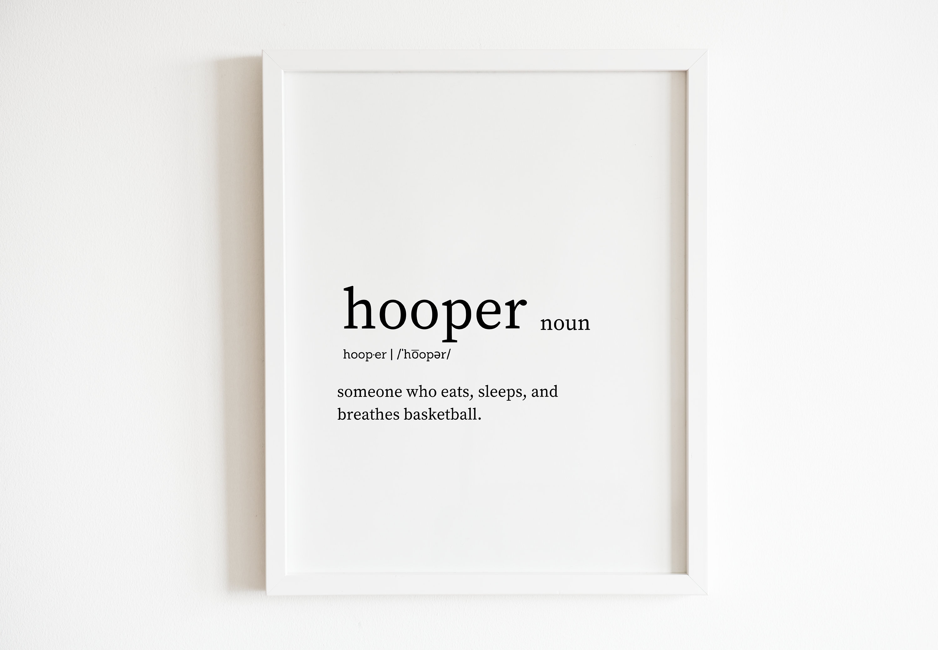 Hooper Definition Sports Digital Print Etsy