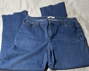 Nine West Kick Flare Denim Jeans 12 Crop 26 "Schrittlänge