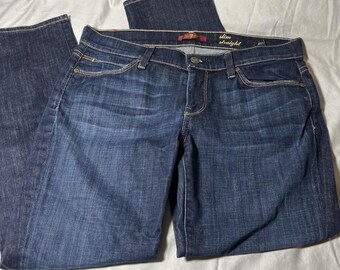 7 for All Mankind Dark Denim Jeans Tag 29 Slim Straight 32x26