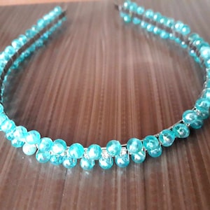Turquoise headband headpiece inspired by Frozen, suitable for everyone: girls, women, children, anyone!