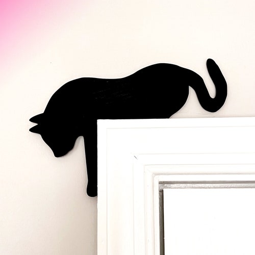 Moon Cat Door Corner Sign Cat Door Toppers Gift for Cat Etsy