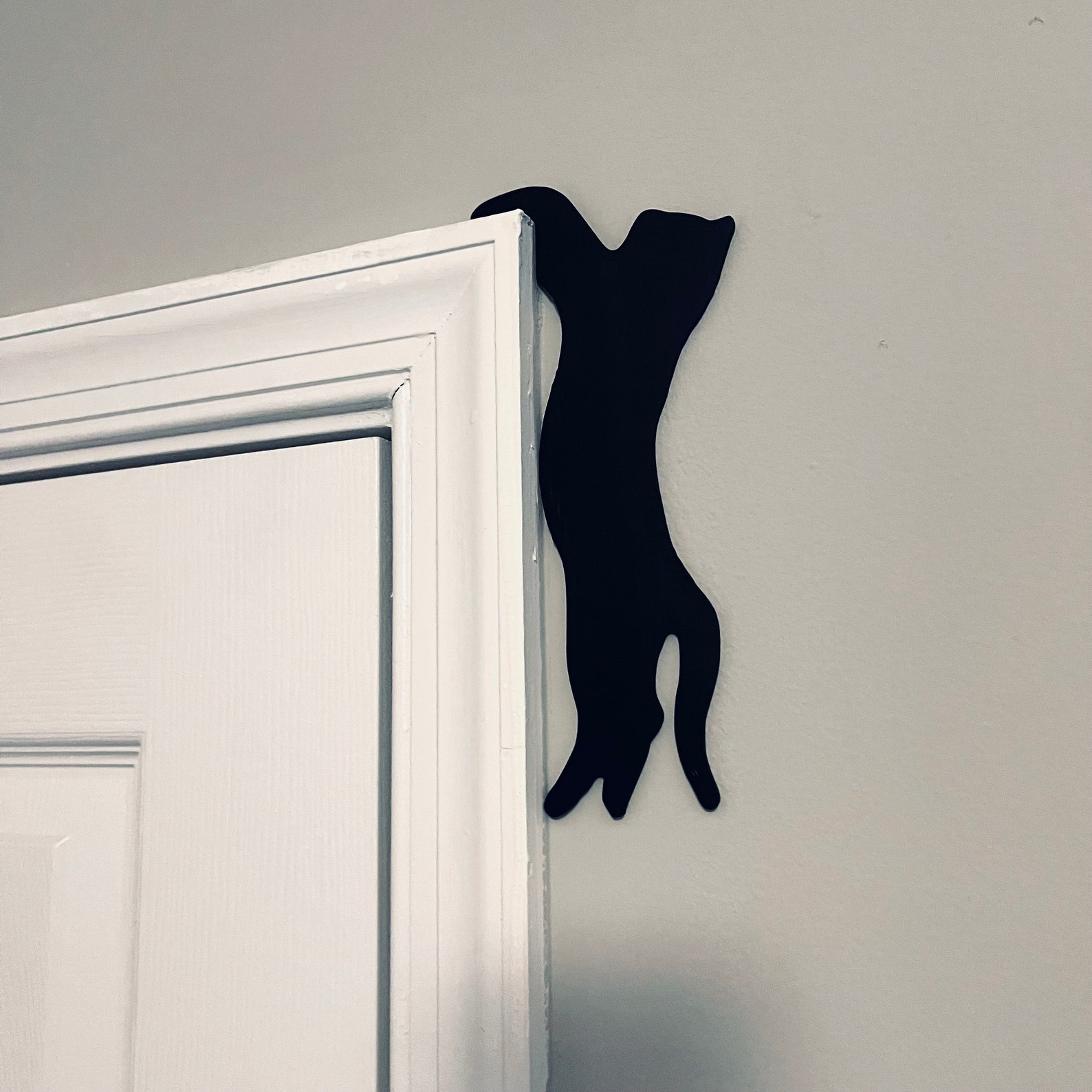 Hanging Cat Door Topper Wall Decor Cat Door Frame Cat Corner Etsy