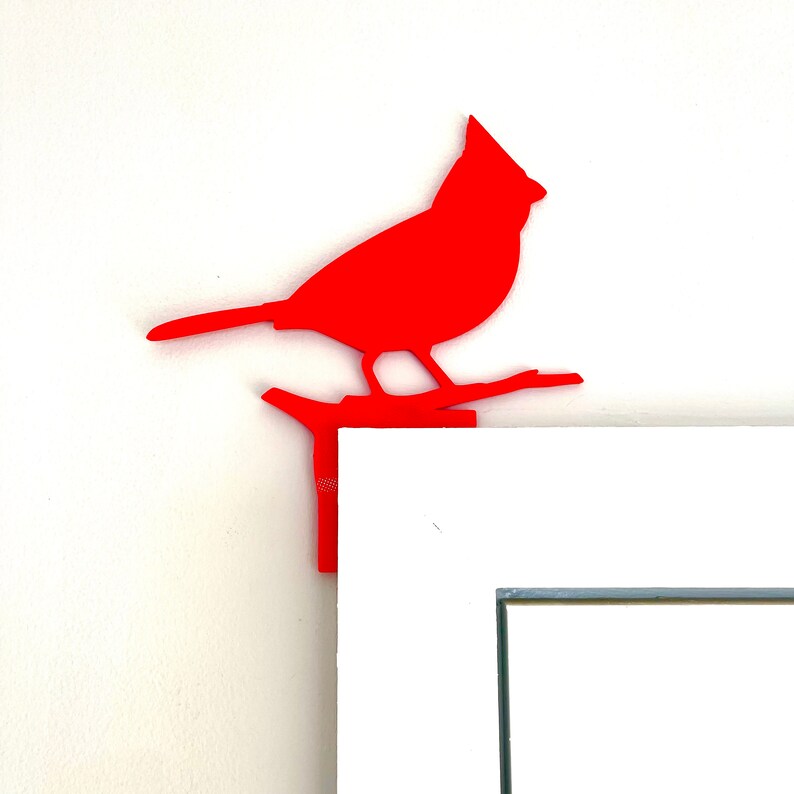 Cardinal Door Topper Cardinal Door Frame Corner Decor Etsy